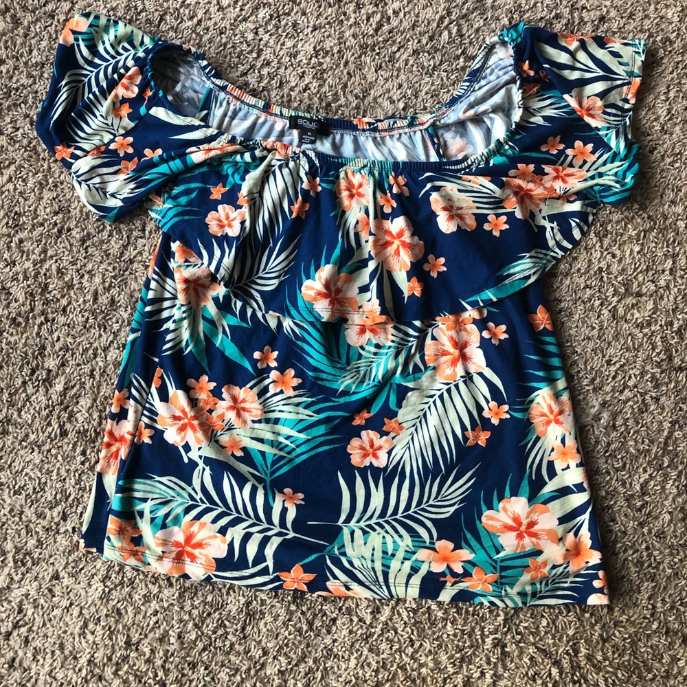 2 piece floral outfit